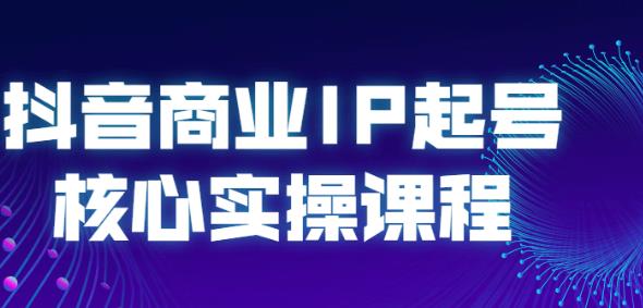 （抖音商业IP起号核心实操）教程